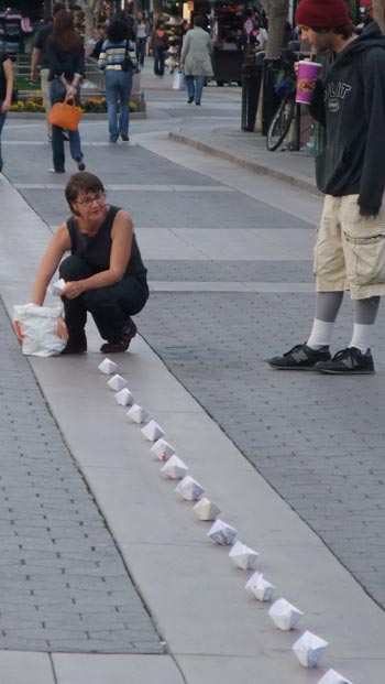 Performance on the street by Sonja van Kerkhoff