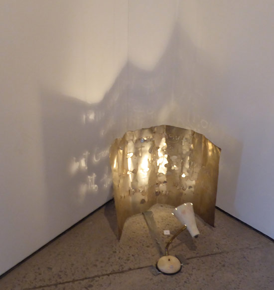 Lamp lit sculpture by Sonja van Kerkhoff