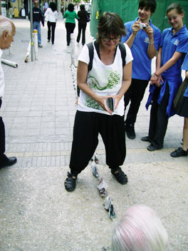 Performance on the street by Sonja van Kerkhoff