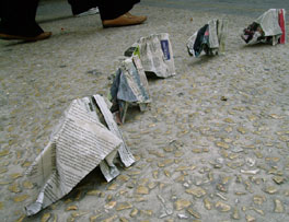 Performance on the street by Sonja van Kerkhoff