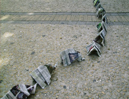 Performance on the street by Sonja van Kerkhoff