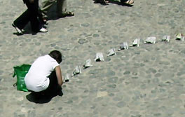 Performance on the street by Sonja van Kerkhoff