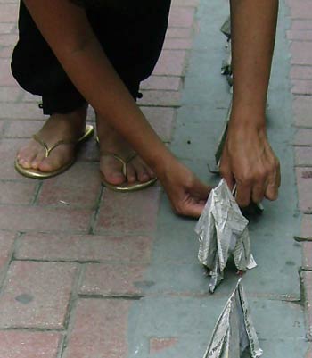 Performance on the street by Sonja van Kerkhoff