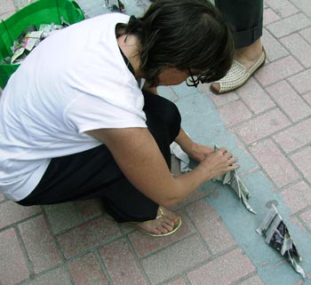 Performance on the street by Sonja van Kerkhoff