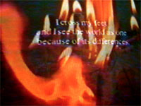 video still from a video by Sonja van Kerkhoff, 1992